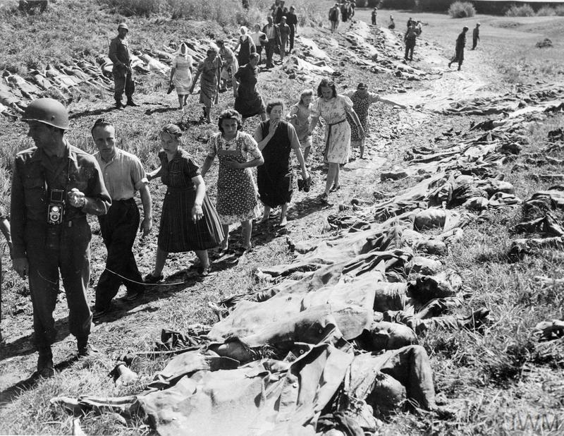 German civilians forced to witness Holocaust victims