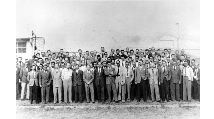 A equipe original de especialistas do Paperclip em Fort Bliss, novembro de 1946